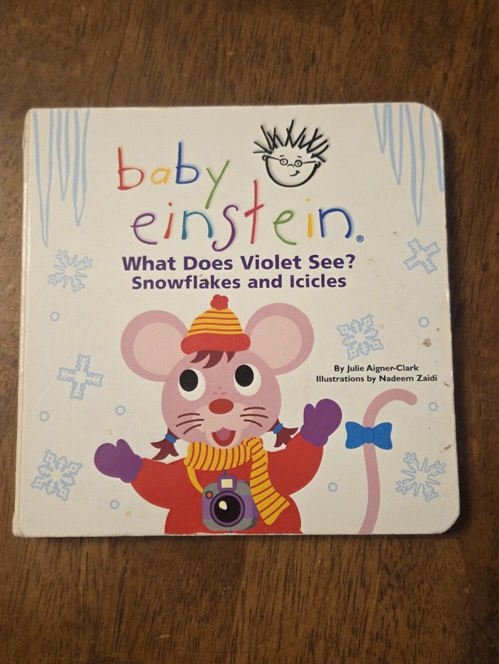 📕5/$10📕Baby Einstein What Does Violet See Snowflakes and Icicles Board Book